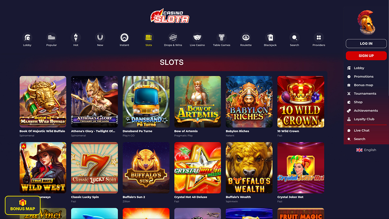 Slota Casino — Games lobby
