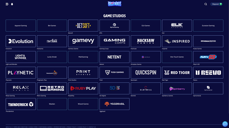 Slotable — Games by studio