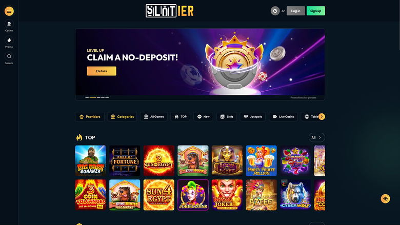 Slotier Casino — Homepage