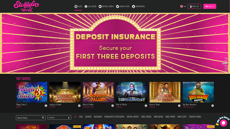 Slotilda World Casino — Games lobby