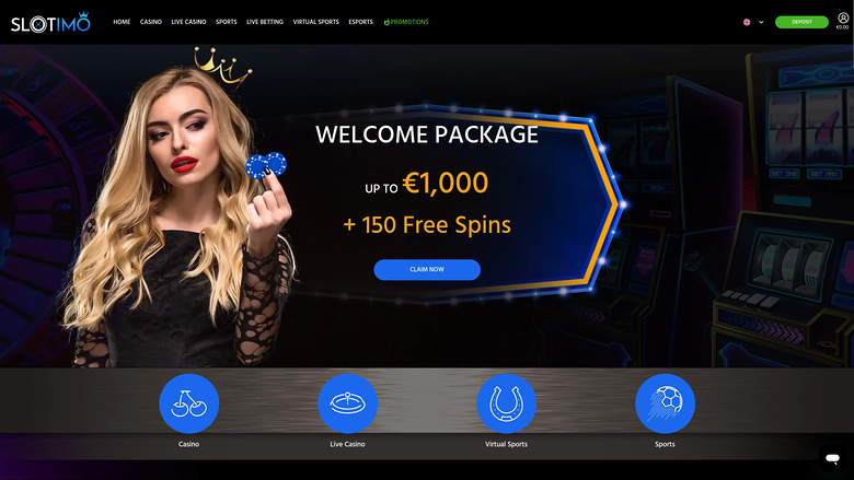 Slotimo Casino — Homepage