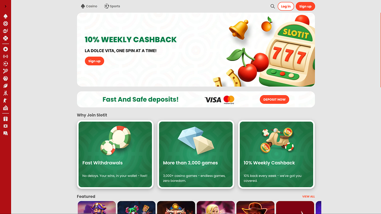 Slotit Casino — Homepage