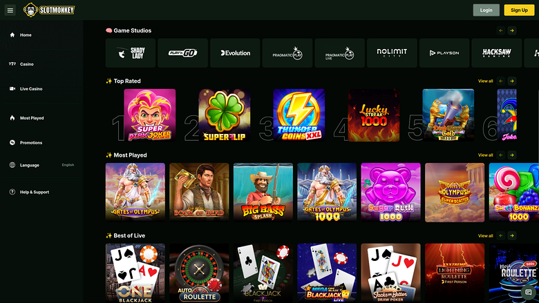 SlotMonkey Casino — Developers