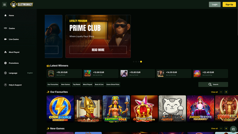 SlotMonkey Casino — Hp