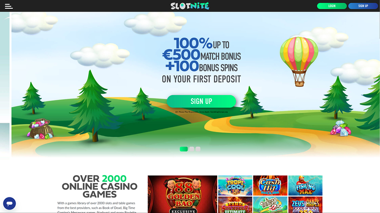 Slotnite Casino — Homepage