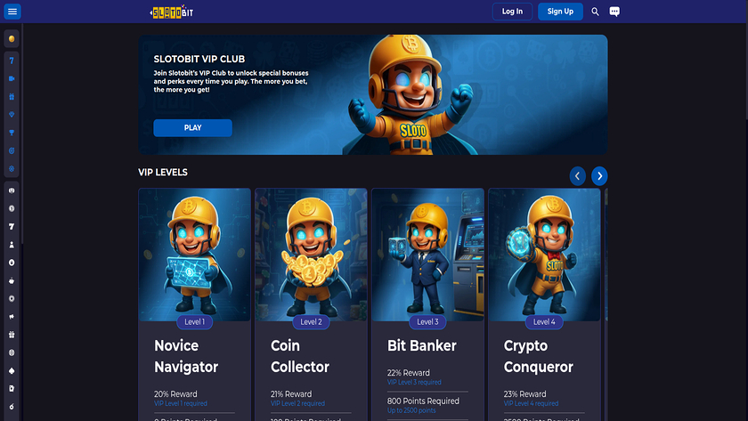 Slotobit Casino — VIP section
