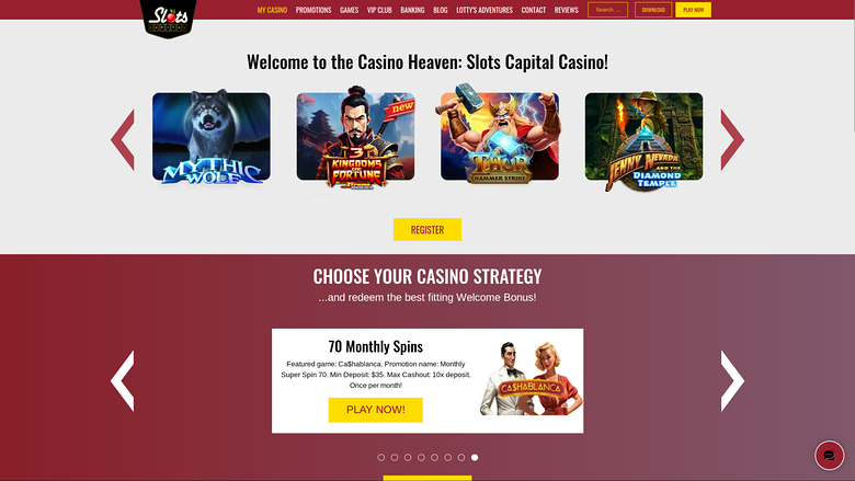 Slots Capital Casino — Homepage