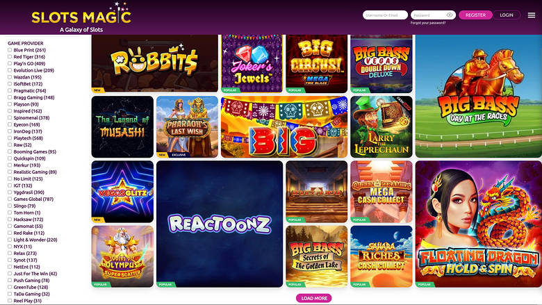 Slots Magic Casino — Games by studio