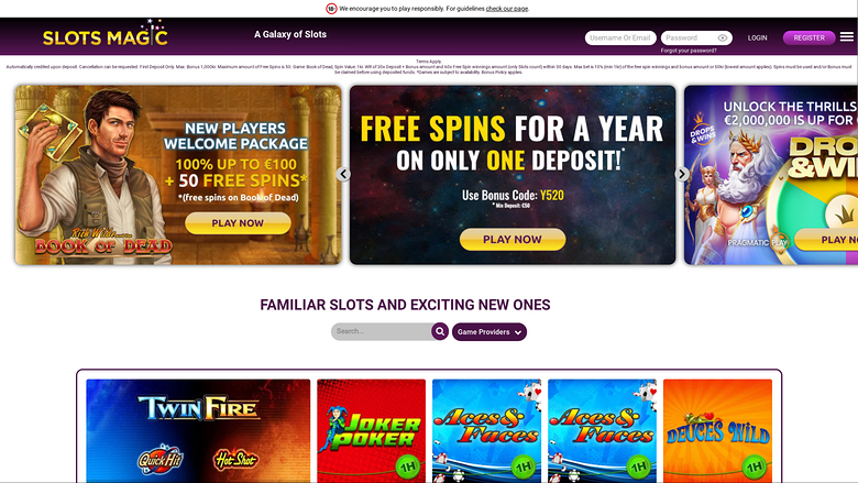 Slots Magic Casino — Homepage