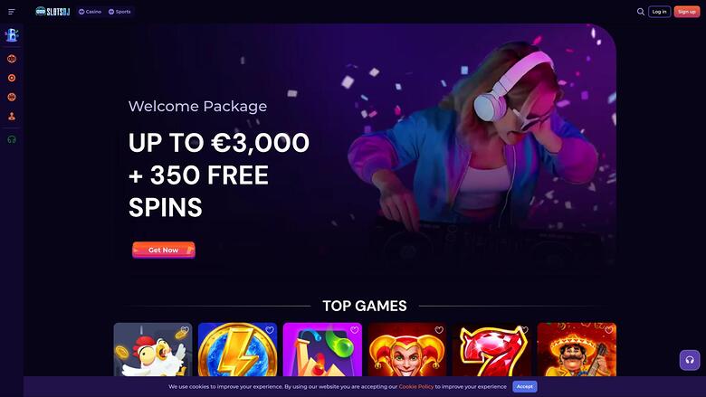 SlotsDj Casino — Homepage