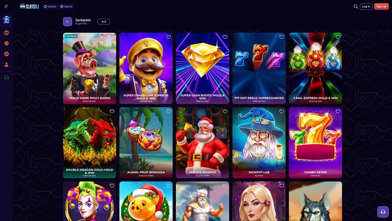 SlotsDj Casino — Jackpot games