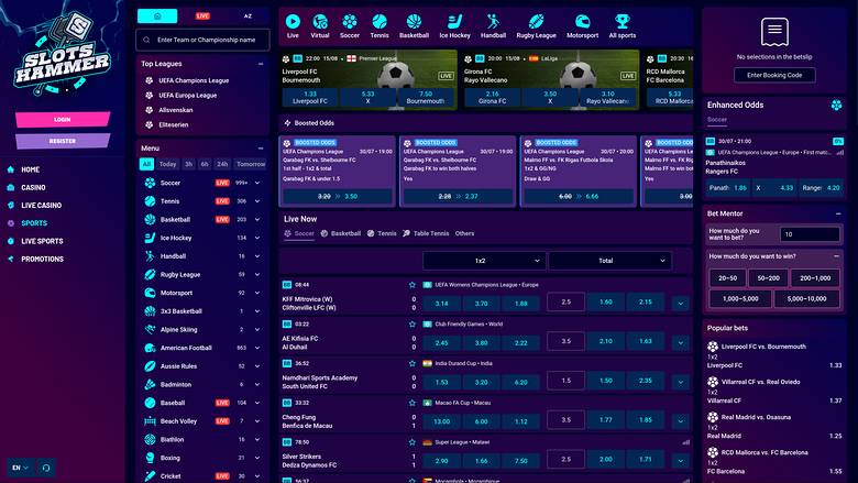 SlotsHammer Casino — Sportsbook