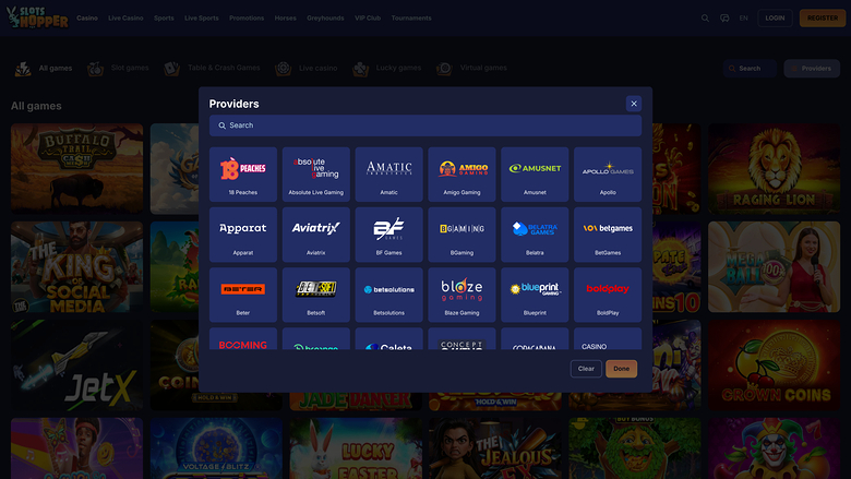 SlotsHopper Casino — Developers