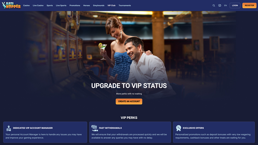 SlotsHopper Casino — VIP section