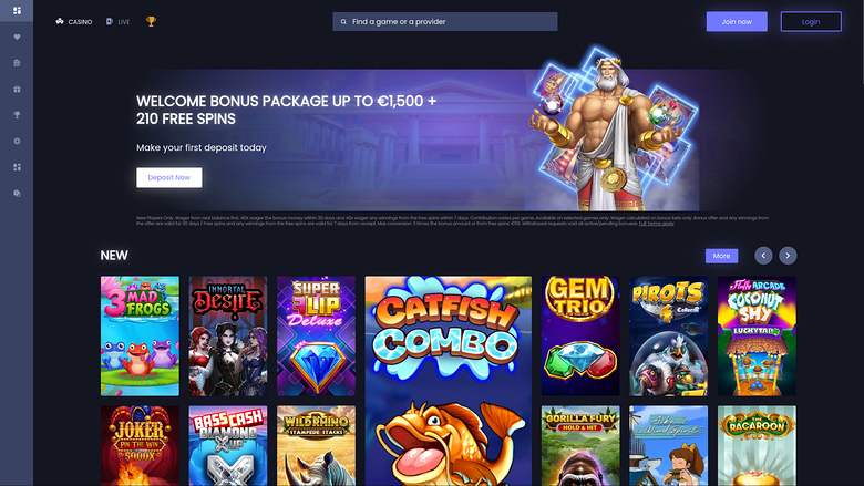 SlotSite.com Casino — Homepage