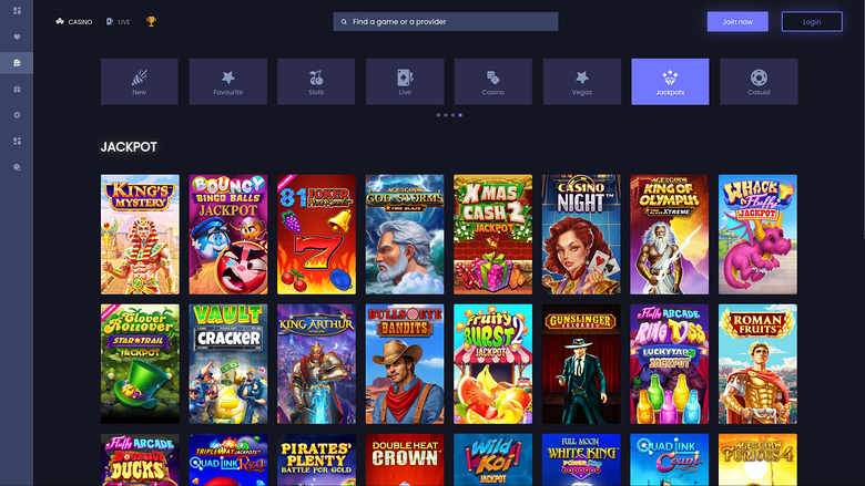SlotSite.com Casino — Jackpot games