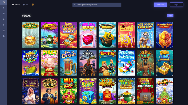 SlotSite.com Casino — Games lobby