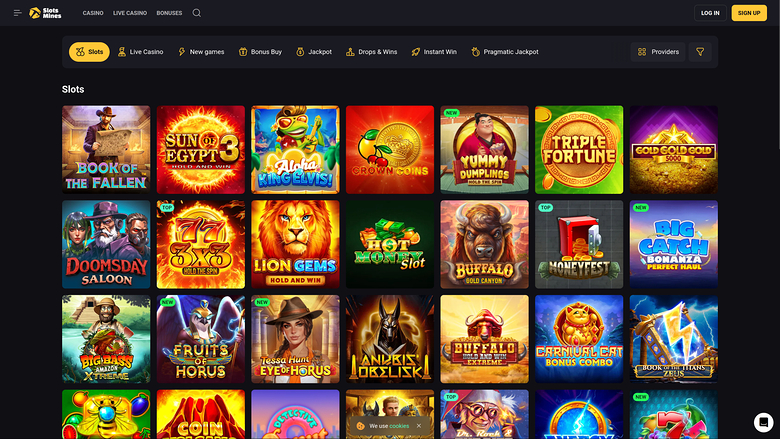 Slotsmines Casino — Games lobby