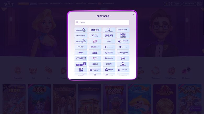 SlotsPalace Casino — Games by studio