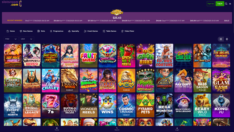 SlotsRoom Casino — Games lobby