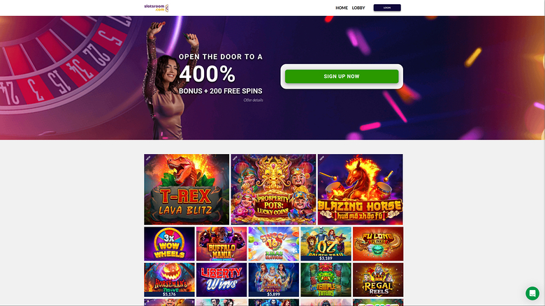 SlotsRoom Casino — Homepage