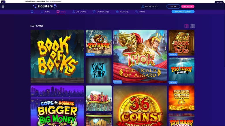 SlotStars — Games lobby