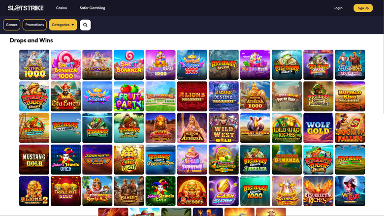 SlotStrike Casino — Slot strike drops and wins