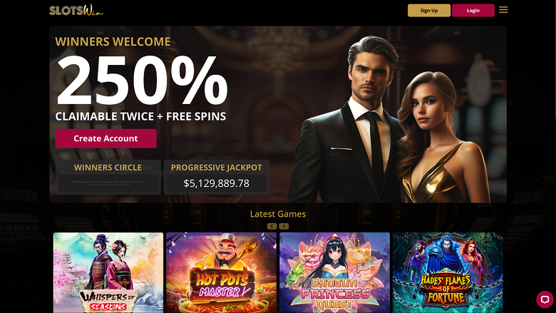 SlotsWin Casino — Homepage