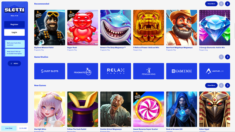 Slotti Casino — Games by studio