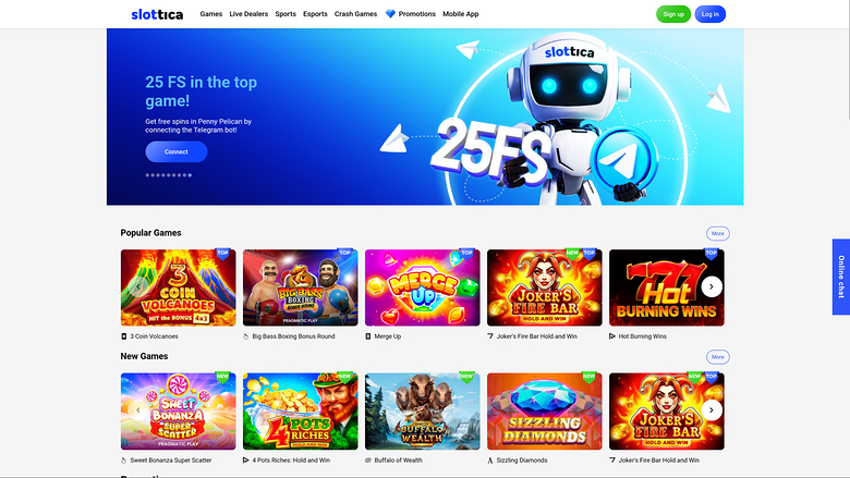 Slottica Casino — Homepage