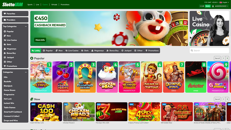 SlottoJam Casino — Homepage