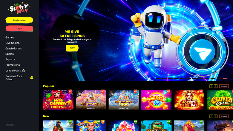SlottyWay Casino — Homepage