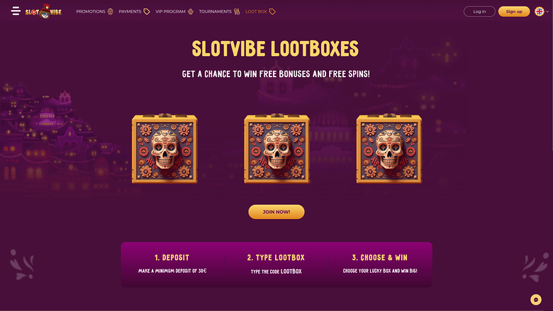 SlotVibe Casino — Slot vibe loot box