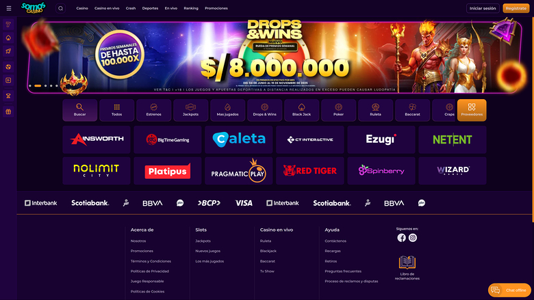 Somos Casino — Games by studio