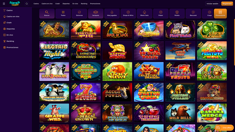 Somos Casino — Jackpot games