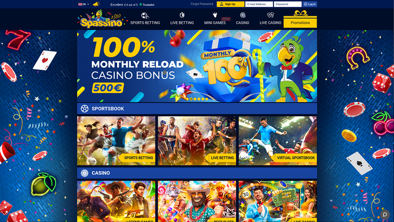 Spassino Casino — Homepage