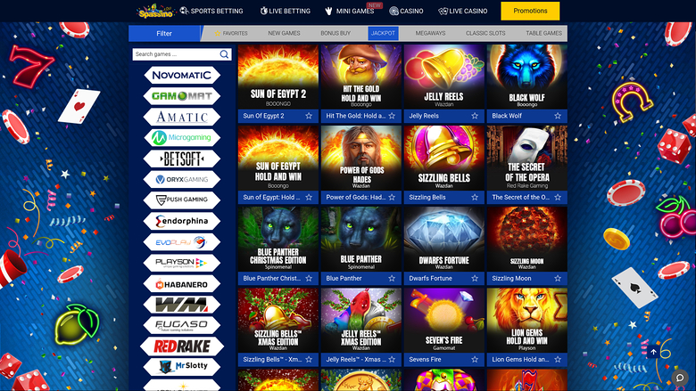Spassino Casino — Jackpot games