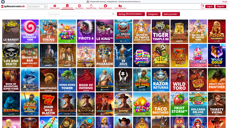 Spilleautomaten Casino — Games lobby