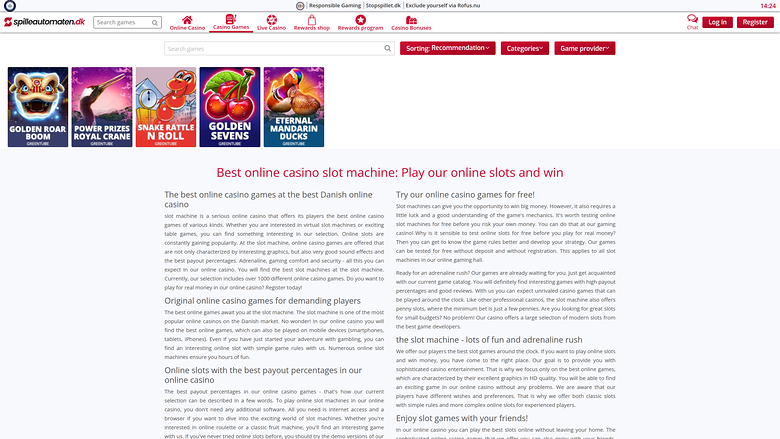 Spilleautomaten Casino — Jackpot games