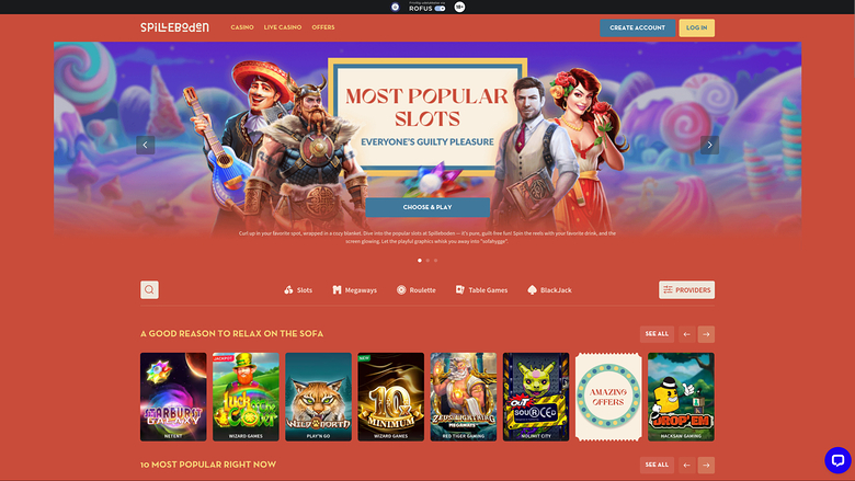 Spilleboden — Homepage