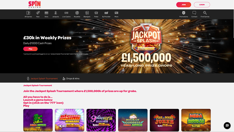 Spin Casino — Tournaments