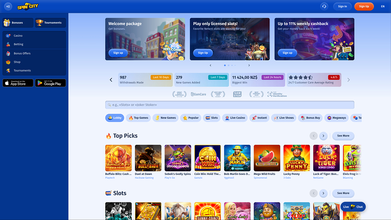 Spin City — Homepage
