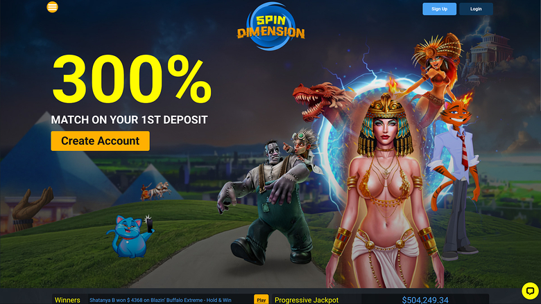 Spin Dimension Casino — Homepage