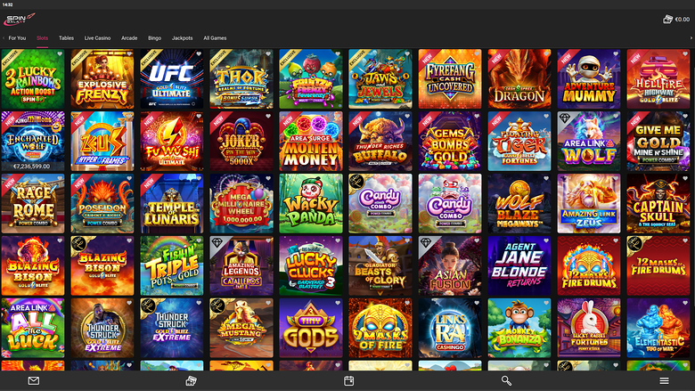 Spin Galaxy — Games lobby