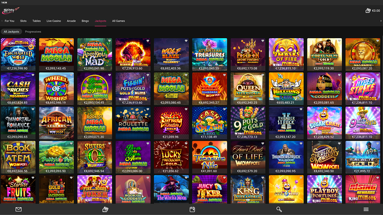 Spin Galaxy — Jackpot games