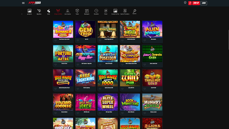 Spin Rider Casino — Drops and wins