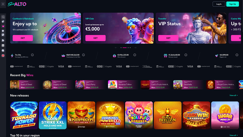 Spinalto Casino — Homepage