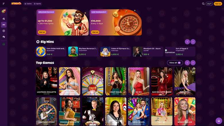 Spinania Casino — Livedealer