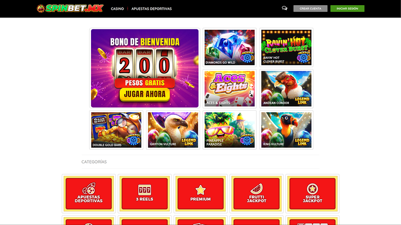 SpinBet — Homepage