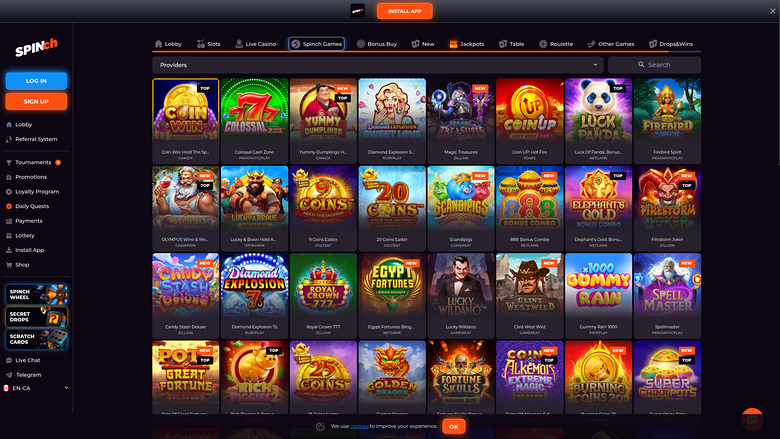 Spinch — Jackpot games